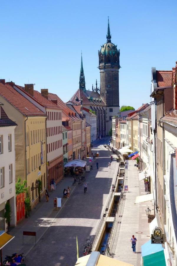 Wohnen Im Ehemaligen Kaminstudio Mit Klimaanlage Wittenberg Exterior foto